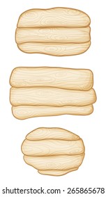 Wood desk set