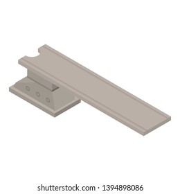 Wood diving board icon. Isometric of wood diving board vector icon for web design isolated on white background