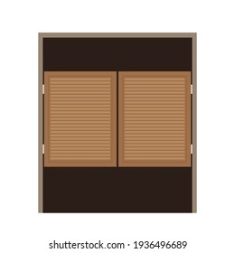 Wood door vector. free space for text. wallpaper. background. - Shutterstock ID 1936496689