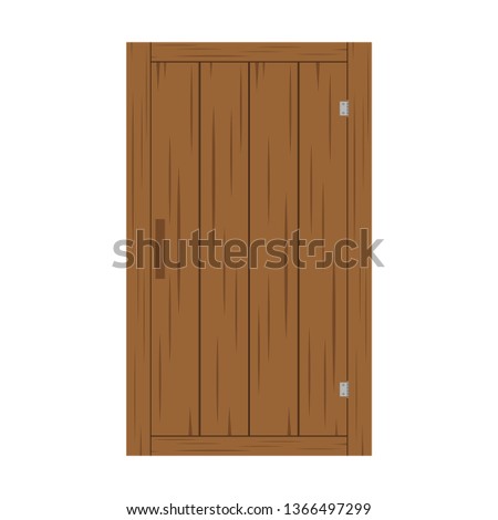 wood door vector. wallpaper. wood door on white background. ストックフォト © 