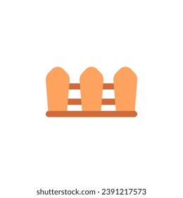 wood fence vector icon. real estate icon flat style. perfect use for logo, presentation, website, and more. simple modern icon design color style