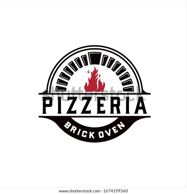 Wood Fired Brick Ovens Pizza Stock Vector (Royalty Free) 1674199360 ...