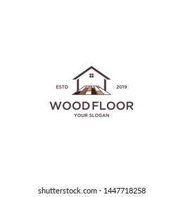 wood floor for home logo