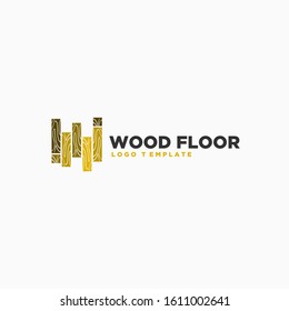 Wood Floor Logo Design Inspiration . Flooring Deck Logo Design . Wood Mat Logo Design . Perquet Icon Template