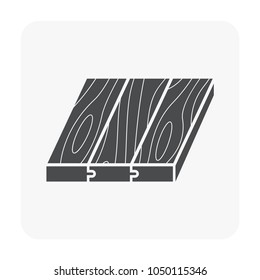 Wood floor material and texture vector icon. That is any product manufactured from timber such as parquet, laminate, engineered, plank or hardwood. Floor finishing material for decoration building.