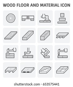 Wood floor and material vector icon set design.