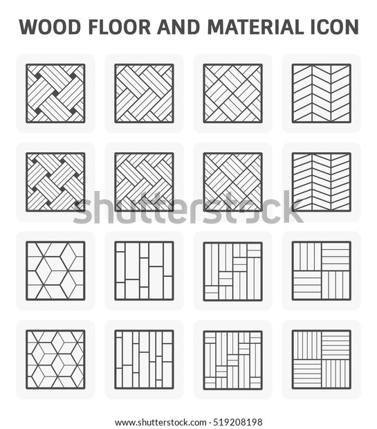 Wood Floor Material Vector Icon Consist Stock Vector (Royalty Free ...