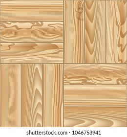 Wood floor parquet seamless pattern. Vector illustration