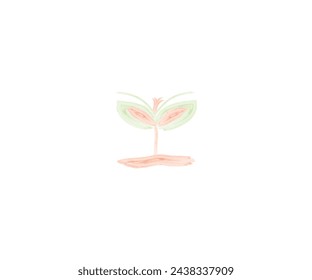 wood flower logo design EPS