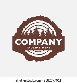 WOOD AND FOREST VINTAGE LOGO