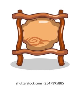 wood frame board illustration background template