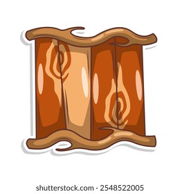 wood frame board illustration background template
