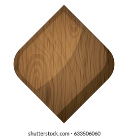 Wood frame icon. material texture decoration wall and table theme. Isolated design. Vector illustration