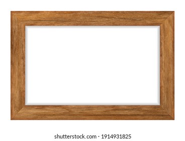 Wood Frame Isolated On White Background. Vector Illustration Eps 10