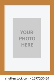 wood frame photo illustration vector