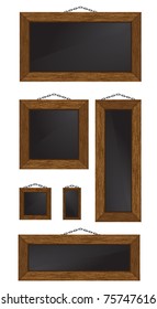 wood frames vector illustration