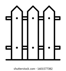 wood gate fence icon vector