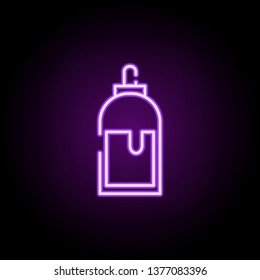 wood glue neon icon. Elements of construction set. Simple icon for websites, web design, mobile app, info graphics