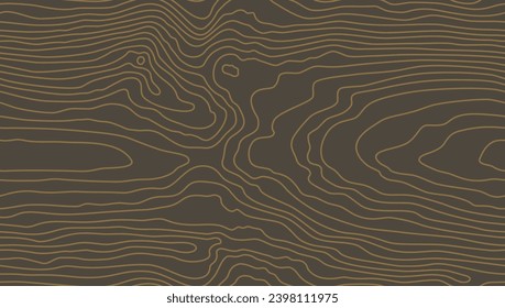 Texture marron à grains de bois. Motif harmonieux de bois. Arrière-plan abstrait. Illustration vectorielle de la fibre d'arbre