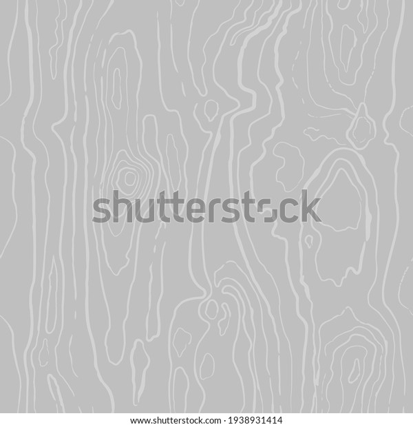 Wood grain light grey and white texture.\
Seamless wooden pattern. Abstract line background. Tree fiber\
vector illustration