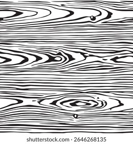 Patrón sin fisuras de grano de madera. Blanco y negro. Fondo natural. Plantilla de Vector para la tela, materia textil, Fondo de pantalla, papel de embalaje