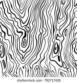 Wood grain texture. seamless pattern hand drawn painted vector.