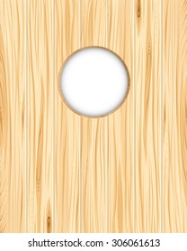 Fondo de agujero de madera
