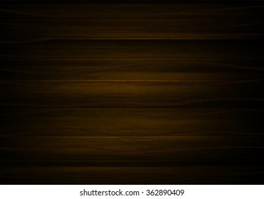 Wood horizontal background in vector. Brown background with texture tree. Vintage desk or panel.