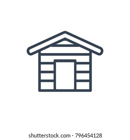 wood house icon