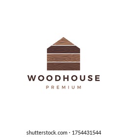 wood house timber panel wall facade decking wpc vinyl hpl logo vector icon illustration	