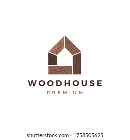 Holzhaus Holzpaneelwand Wand decking wpc Vinyl hpl Logo Vektorsymbol