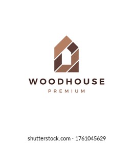 wood house timber panel wall facade decking wpc vinyl hpl logo vector icon illustration