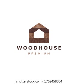 wood house timber panel wall facade decking wpc vinyl hpl logo vector icon illustration