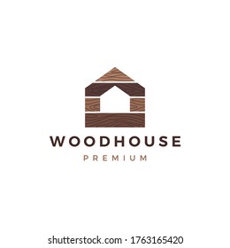 wood house timber panel wall facade decking wpc vinyl hpl logo vector icon illustration