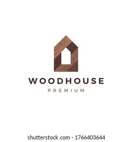 wood house timber panel wall facade decking wpc vinyl hpl logo vector icon illustration