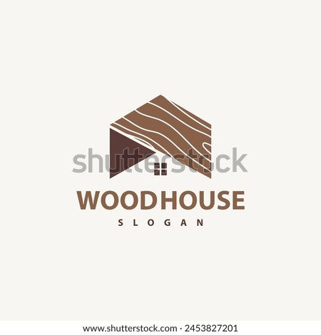 Wood house vector logo design 8