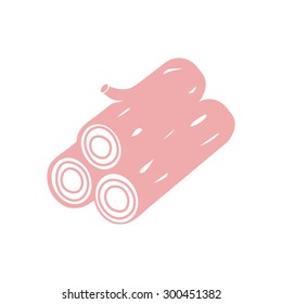 Wood icon. All lumberjack. Renewable resource symbol.