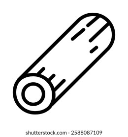 Wood icon illustration in line style. Perfect for website mobile app presentation. Suitable for any user interface and user experience