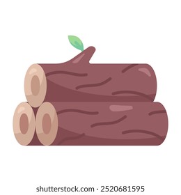 Wood icon. wood, log, forest, nature, timber, tree, lumber, trunk, material, wooden. Vector icon illustration