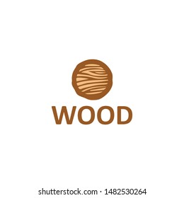 diseño vectorial del logotipo de icono de madera
