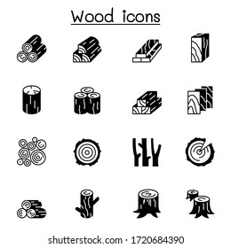 Wood icon set vector illustration graphic design