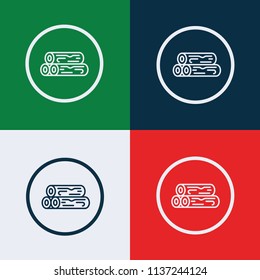 Wood icon vector