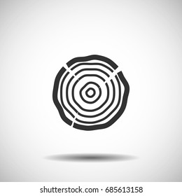 wood icon vector