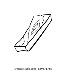 wood icon vector 
