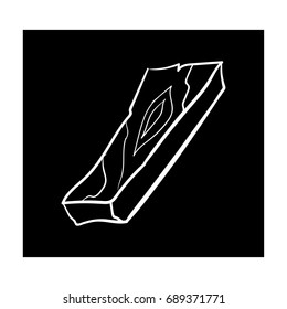 wood icon vector 
