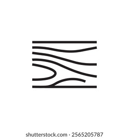 wood icon vector eps outline editable