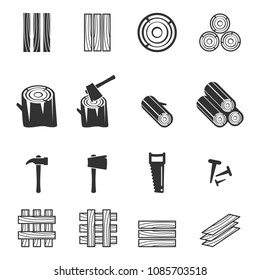 wood icon vector illustration