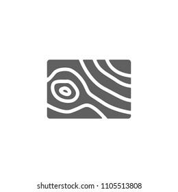 Wood icon vector in trendy flat style isolated on white background