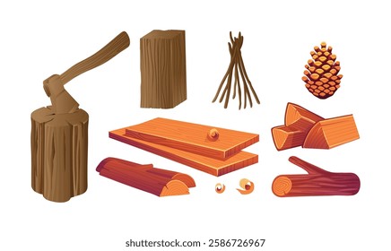 Wood icons are graphical representations designed to resemble wooden textures or elements, often used to convey a natural, rustic, or earthy aesthetic.