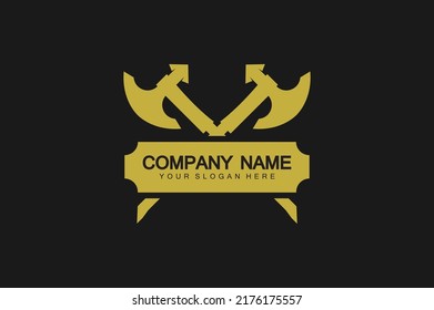 Wood Industries Company logo and Carpenter logo Design.